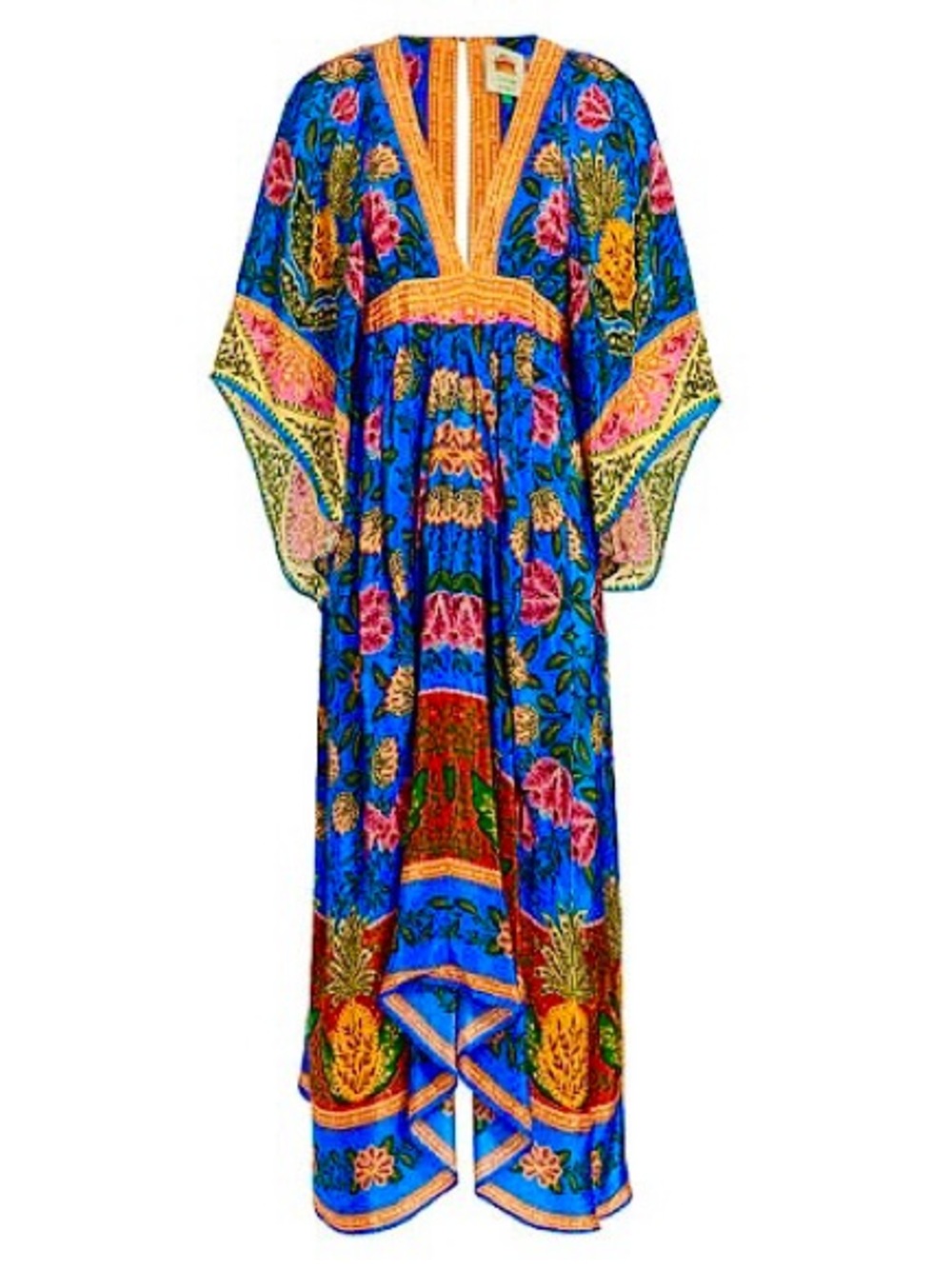 FARM Rio Blue Floral Maxi kaftan with Pineapple Garden - Picture 6 of 12